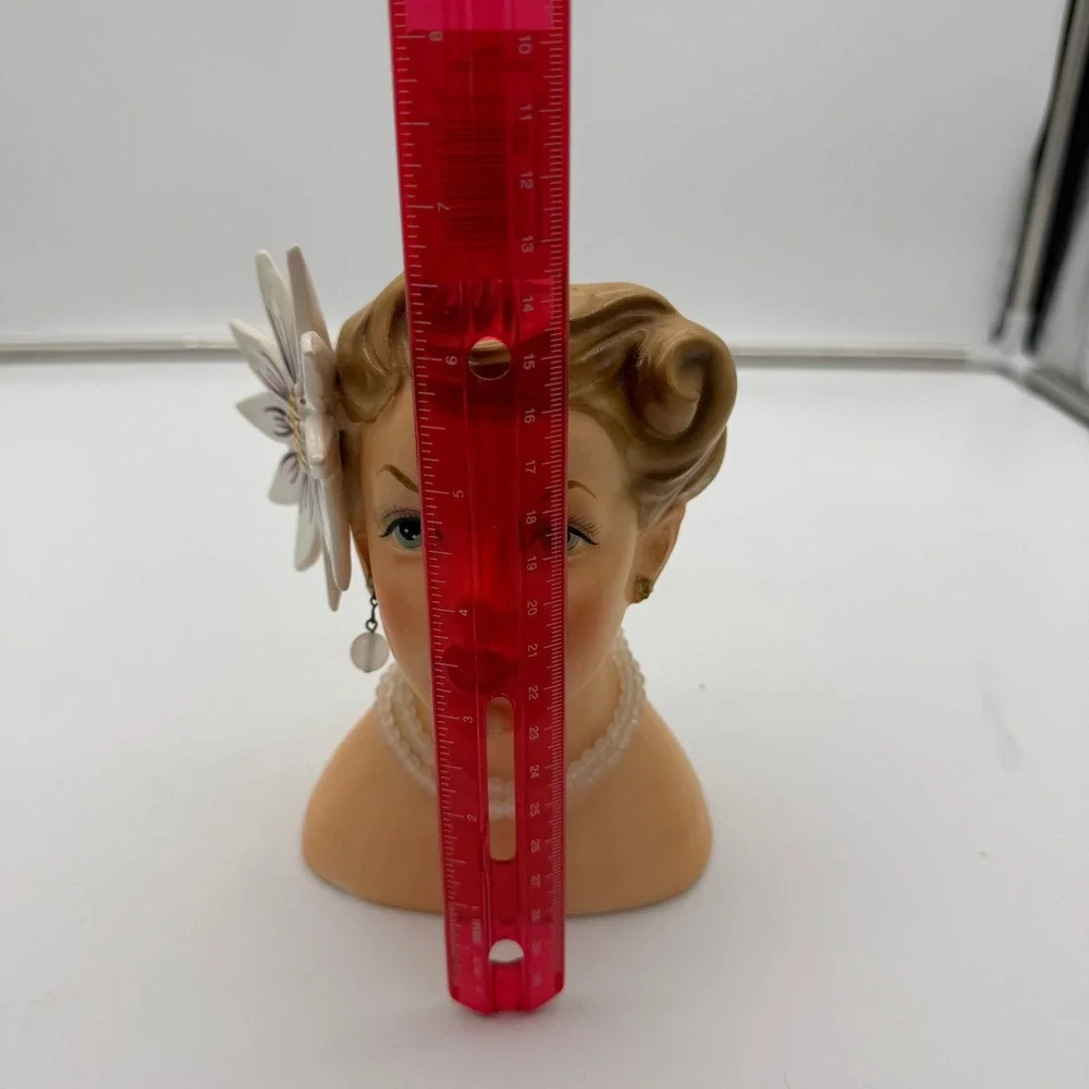 RARE! Vintage 1958 Napco Lady Head Vase C3141B ESTHER WILLIAMS Japan 1950
